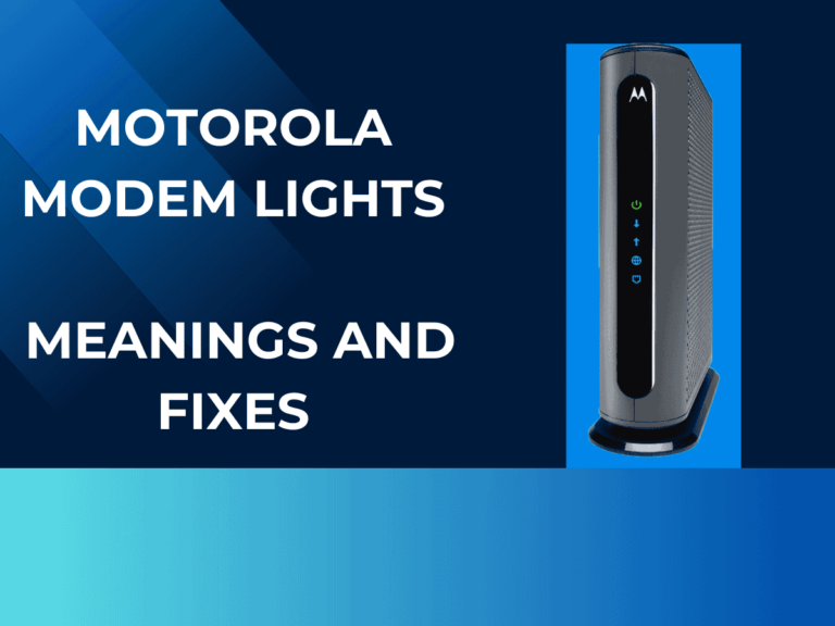 Motorola Modem Lights: Meanings and Fixes