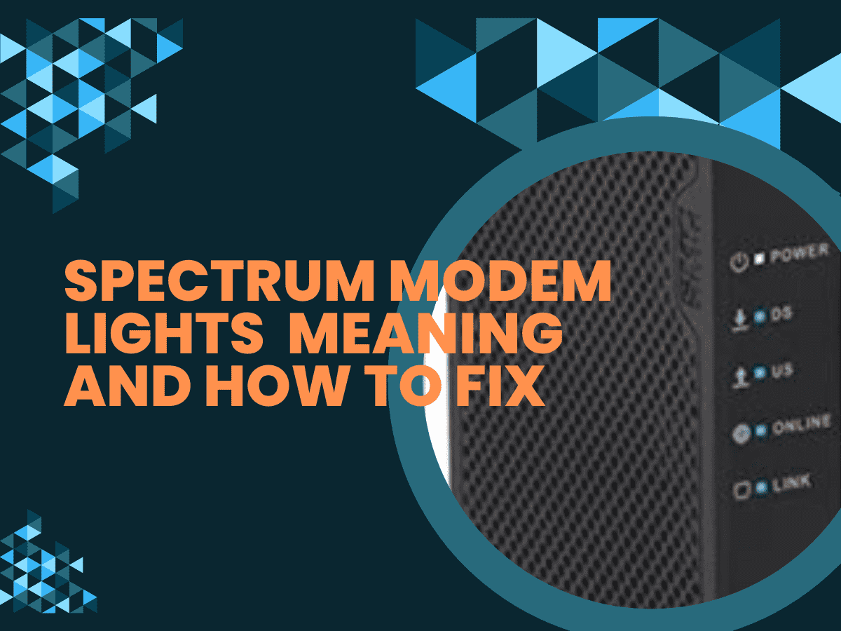 Spectrum Modem Lights - Meaning and How to Fix
