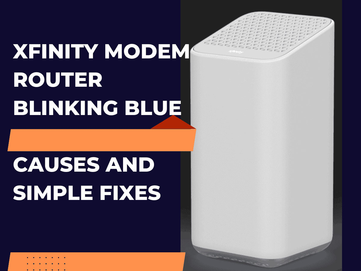 Xfinity Modem Router Blinking Blue